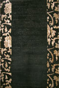 Alpi Border Hallway Runner Rug 9447B Black