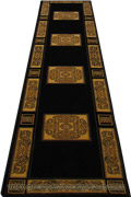 Maacoo Medallion Hallway Runner Rug 850 Black