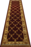 Maacoo Trellis Hallway Runner Rug 954 Red