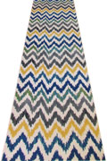 Rizzy Chevron Hallway Runner Rug BF011 Cotton Multi EU