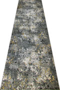 Rizzy Floral Hallway Runner Rug 19742A Grey