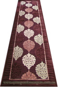 Romeo Hallway Runner Rug 1806A Dark Violet