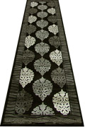 Romeo Hallway Runner Rug 1806A Black