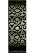 Romeo Hallway Runner Rug 8540A Black