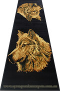 Khalaf Africa Wolf Hallway Runner Rug 65-770B