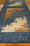 Sahra Hallway Runner Rug 1272A-P30 Navy