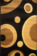 Sahra Hallway Runner Rug 2137-B44 Black