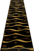 Sahra Hallway Runner Rug 2163-B44 Black