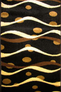 Sahra Hallway Runner Rug 2163-B44 Black