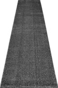 Lush Modern Plain Hallway Runners 14344 Black Grey