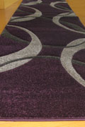 Nevada Hallway Runner Rug 8921A D. Violet D. Grey