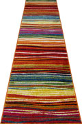 Splendido Modern Striped Hallway Runner Rugs 4762A-Orange