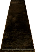 Plush Shaggy Hallway Runner Rug 3DS22 P. Black P. Black