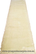 Plush Shaggy Hallway Runner Rug 3DK33 P. White P. White