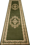 Minnesota Traditional Hallway Runner Rug 3354A Green Green