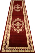 Minnesota Traditional Hallway Runner Rug 3354A Red Red