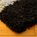 Santa Cruz Modern Shaggy Rug 2392 Black Grey