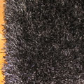 Darwin Plain Shaggy Rug 236 Black Fume