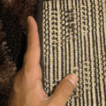 Monte Carlo Abstract Shaggy Rug L026 Brown Beige