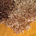 Rio Modern Wavy Shaggy Rug RWAV Beige