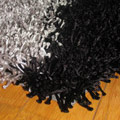 Rio Modern Wavy Shaggy Rug RWAV Grey