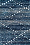 Splendor Trellis Shaggy Rugs KZ07A-Blue