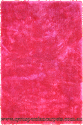 Venice Plain Shaggy Rug Ice 60 Dk Pink