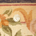 Chinese Art Hand Knotted Floral Silky Rug