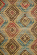 Chicago Traditional Geometric Rug 352A Yellow L. Beige