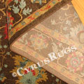 Chicago Traditional Floral Rug 413A Brown L. Beige