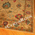 Chicago Traditional Floral Rug 413A Yellow L. Beige