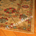 Chicago Traditional Floral Rug 413A Yellow L. Beige