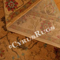 Chicago Traditional Floral Rug 413A Yellow L. Beige