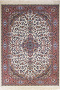 Melbourne Tabriz Traditional Medallion Rugs 87050 Cream