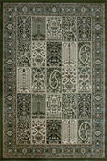 Minnesota Traditional Square Pattern Rug 2896A Green Green