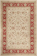 Classico Traditional Border Rugs 5005 Cream Tile Red