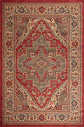 Classico Traditional Medallion Rugs 5010 Red Yellow