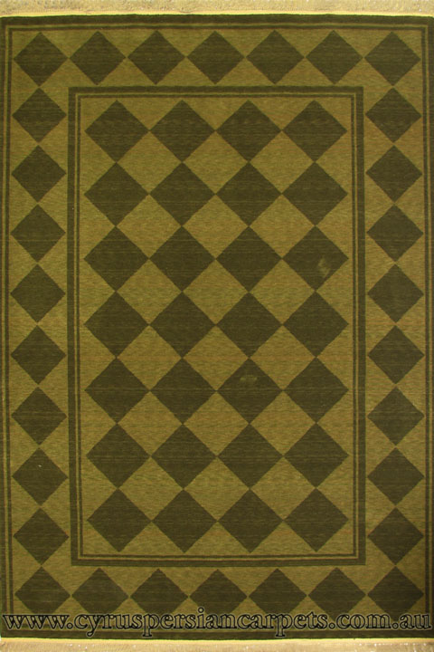 Yorkshire Diamond Pattern Wool Rug 0214-624F - Click Image to Close