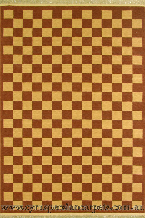 Yorkshire Check Pattern Wool Rug 177-624S - Click Image to Close