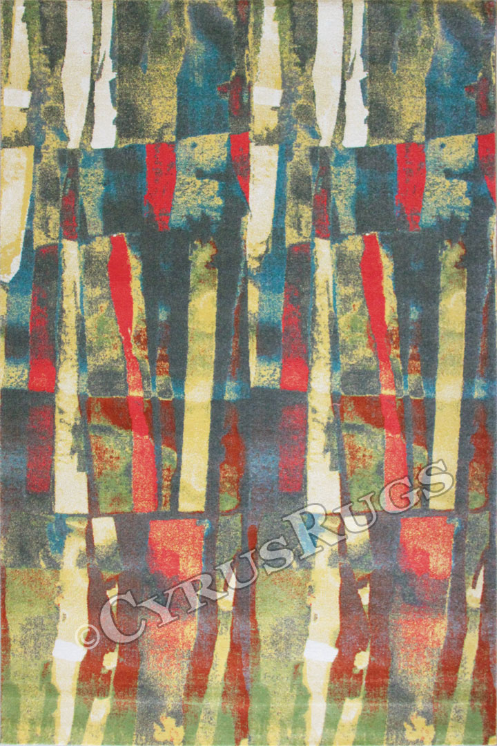 Autumn Contemporary Abstract Rug HB208 Yellow Multi - Click Image to Close