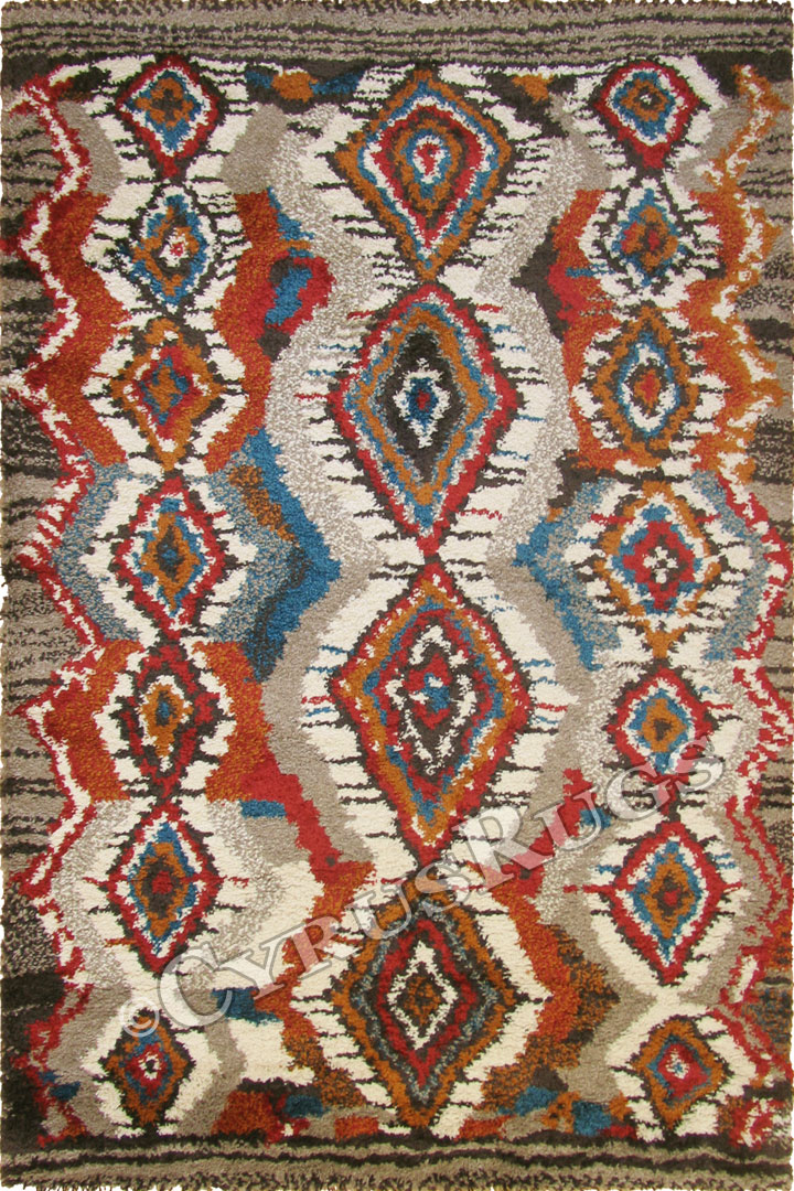 Desert Contemporary Geometric Rug 6226 Beige - Click Image to Close