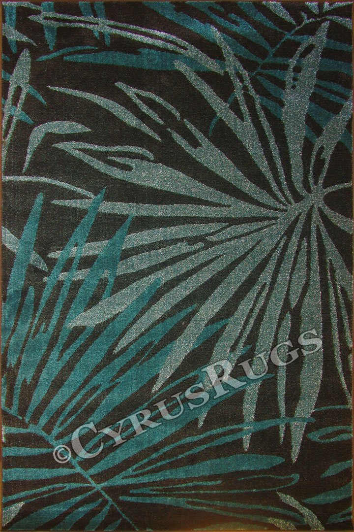 Funky Contemporary Floral Rug 261L - Click Image to Close