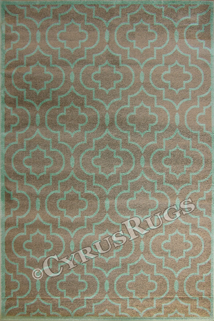 Claremont Trellis Rugs OW525 Aqua Grey - Click Image to Close