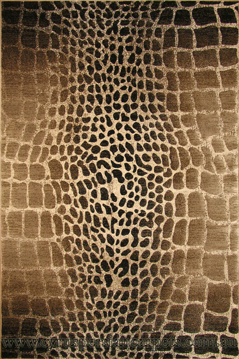 Alpi Contemporary Animal Print Rug 4978A Fume - Click Image to Close