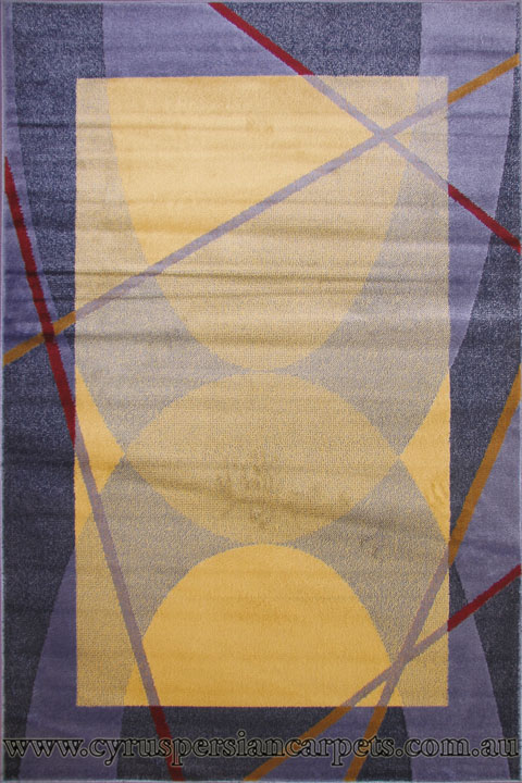 Sahra Modern Abstract Rug 5240-P60 Blue - Click Image to Close