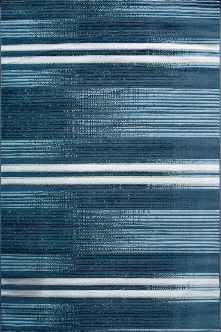 America Striped Rugs G085A D. Blue D. Blue - Click Image to Close