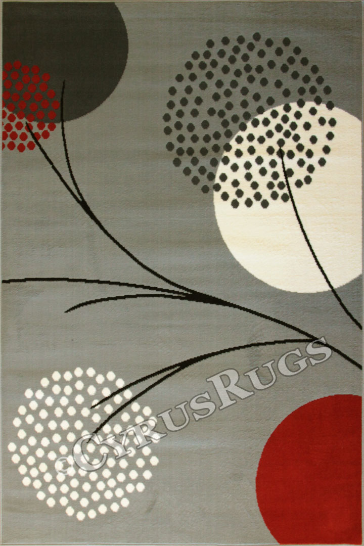 Bello Modern Abstract Rugs V5715 Grey - Click Image to Close