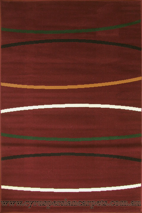 Bello Modern Abstract Striped Rugs V5710-BR1 - Click Image to Close