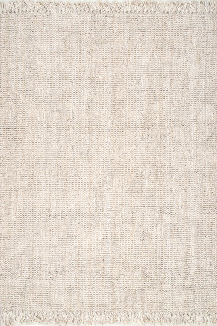 Bleach Jute Hand Woven Rugs Plain Bleach - Click Image to Close