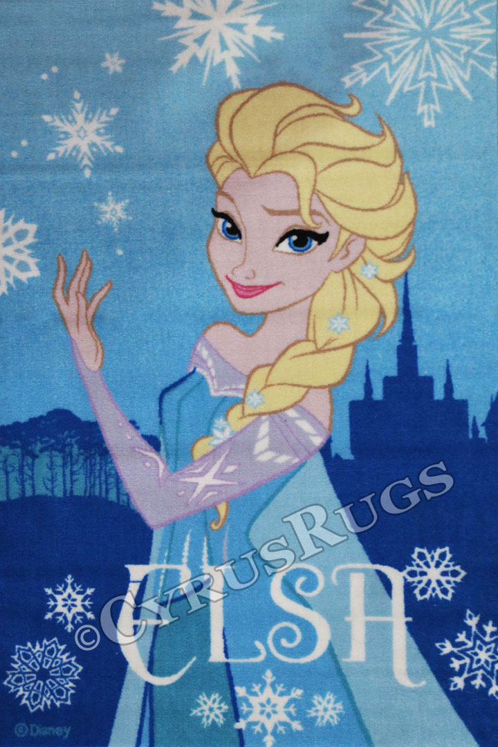 Disney Frozen Elsa Kids Rug - Click Image to Close